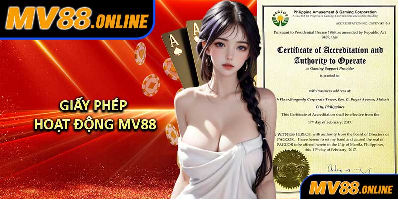 Giấy Phép Hoạt Động MV88